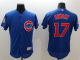 Men's Chicago Cubs #17 Kris Bryant Blue New Flex Base Stitched MLB Jersey