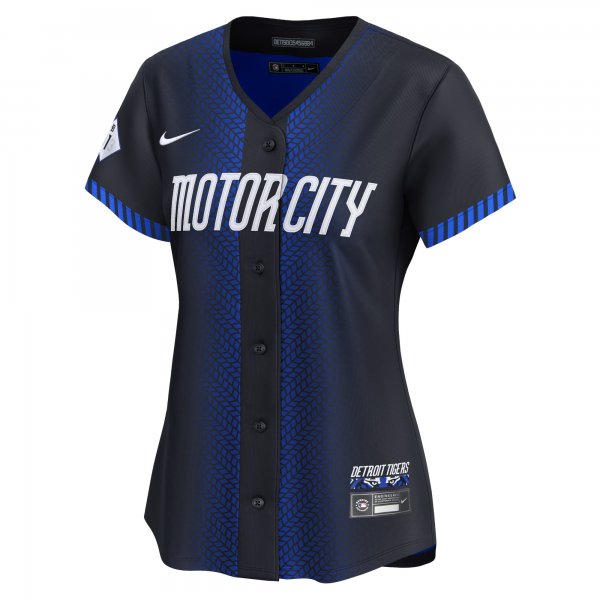 Women's Detroit Tigers Javier Baez Nike Navy 2024 City Connect Limited Jersey