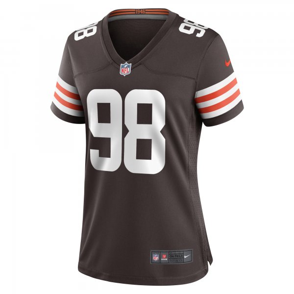 Women's Cleveland Browns Trysten Hill Nike Brown Game Jersey