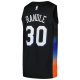 Men's New York Knicks Julius Randle Nike Black Swingman Player Jersey - City Edition