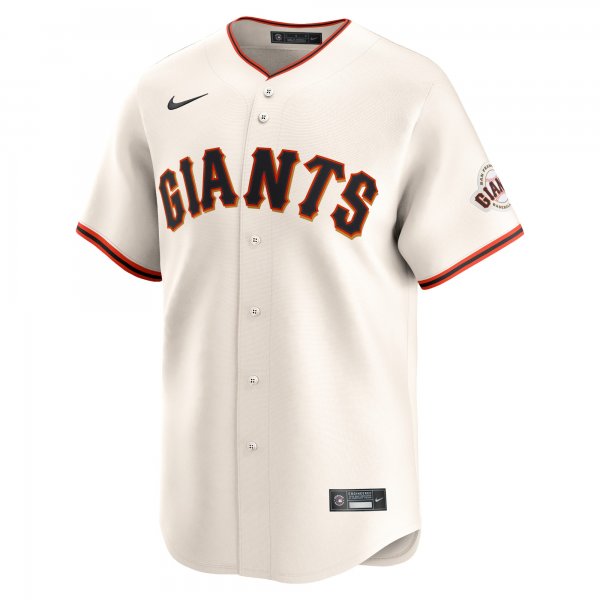 Men's San Francisco Giants Nike Cream Home Limited Custom Jersey