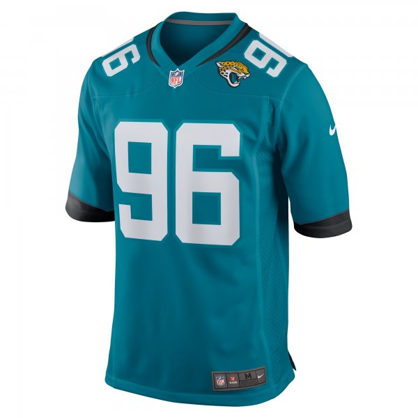 Men's Jacksonville Jaguars Ross Blacklock Nike  Teal Team Game Jersey