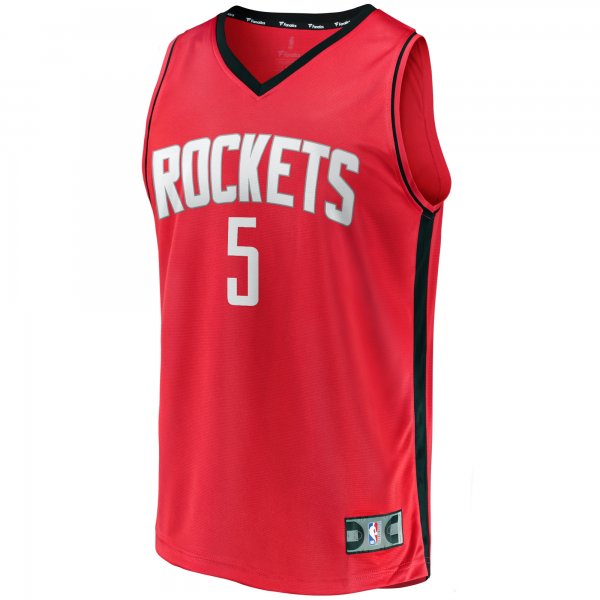 Men's Houston Rockets Fred VanVleet Fanatics Red Fast Break Replica Player Jersey - Icon Edition