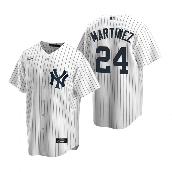 Men's New York Yankees #24 Tino Martinez Nike White MLB Jersey