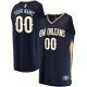 Youth New Orleans Pelicans  Fanatics Navy Fast Break Custom Jersey - Icon Edition