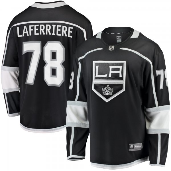 Men's Los Angeles Kings Alex Laferriere Fanatics Black Home Premier Breakaway Player Jersey