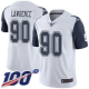 Dallas Cowboys #90 Demarcus Lawrence White Men's Stitched NFL Limited Rush 100th Season Jersey