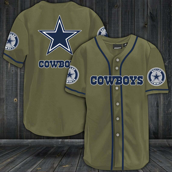 Dallas Cowboys NFL Stitched Fashion Baseball Legend Jersey