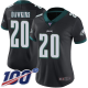 Women's Philadelphia Eagles #20 Brian Dawkins Black AlternateStitched NFL 100th Season Vapor Limited Jersey