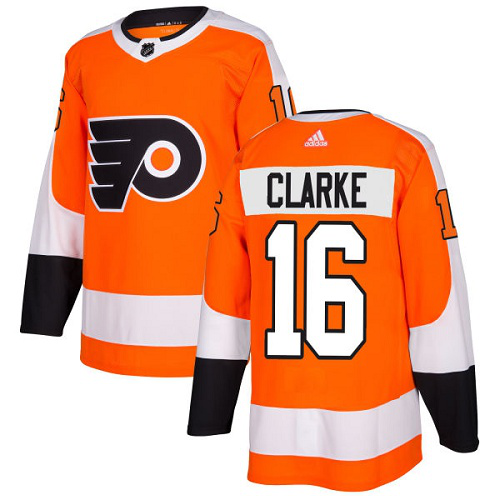 Adidas Philadelphia Flyers #16 Bobby Clarke Orange Home Stitched NHL Jersey