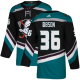 Adidas Anaheim Ducks #36 John Gibson Black/Teal Alternate Youth Stitched NHL Jersey