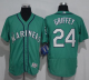 Seattle Mariners #24 Ken Griffey Green Flexbase Collection Stitched MLB Jersey