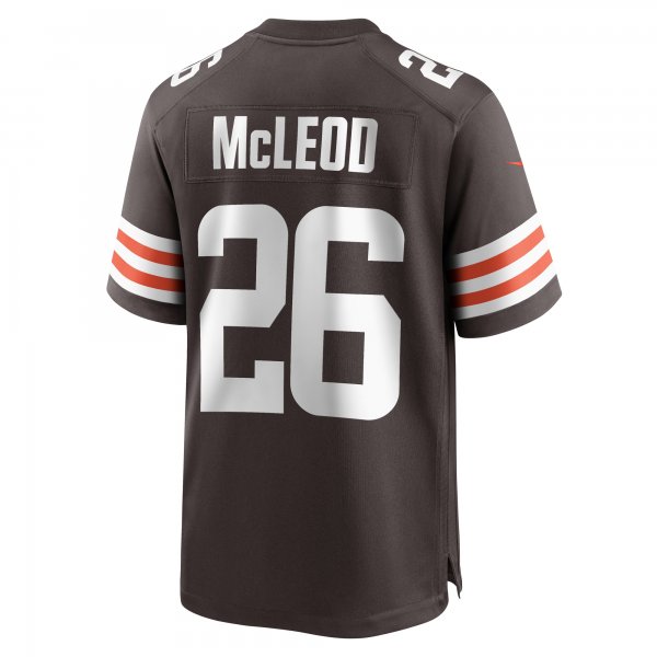 Men's Cleveland Browns Rodney McLeod Nike  Brown Team Game Jersey