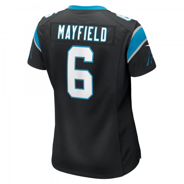 Women's Carolina Panthers Baker Mayfield Nike Black Home Player Game Jersey