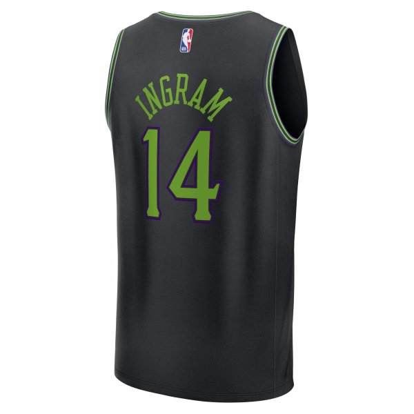 Youth New Orleans Pelicans Brandon Ingram Fanatics Black Fast Break Jersey - City Edition