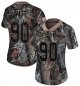 Nike Pittsburgh Steelers #90 T. J. Watt Camo Women's Stitched NFL Limited Rush Realtree Jersey