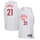 Youth Philadelphia 76ers Joel Embiid Nike White 2022/23 Swingman Jersey - City Edition