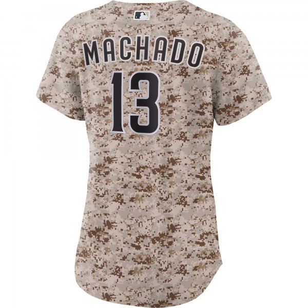 Women's San Diego Padres Manny Machado Nike Camo USMC Alternate Replica Player Jersey