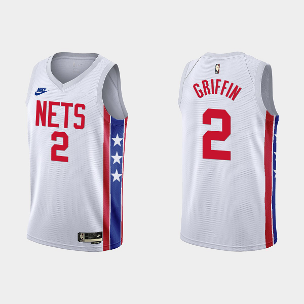 Men's Brooklyn Nets Blake Griffin #2 2022-23 Classic Edition White NBA Jersey