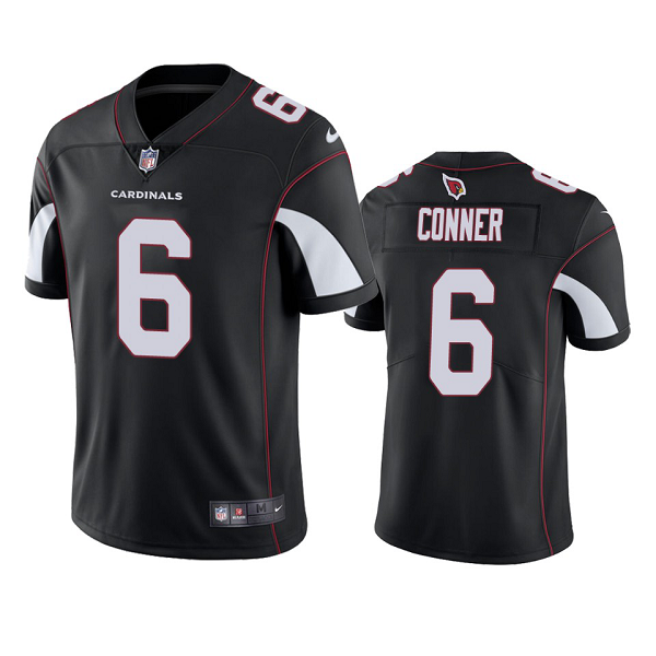 Men's Nike Arizona Cardinals #6 James Conner Black NFL Vapor Limited Jersey