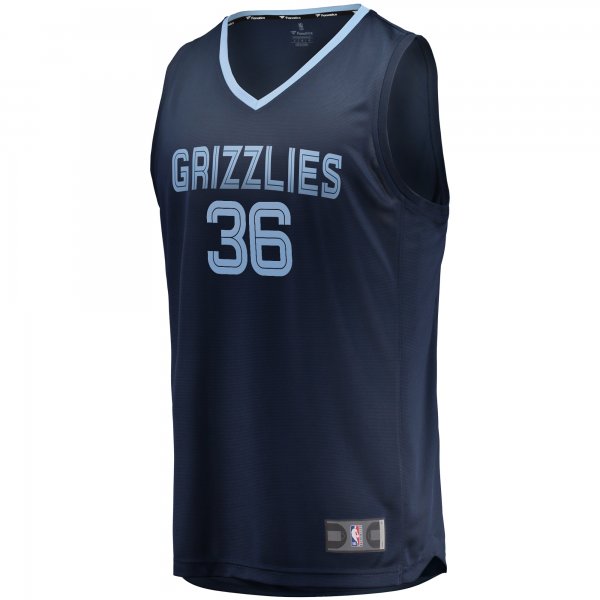 Men's Memphis Grizzlies Marcus Smart Fanatics Navy Fast Break Player Jersey - Icon Edition