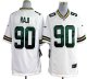 Nike Green Bay Packers #90 B.J. Raji White Men's Stitched NFL Game Jersey