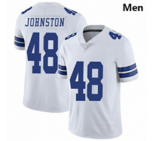 Men Dallas Cowboys Daryl Johnston 84 Nike Vapor White Limited Jersey