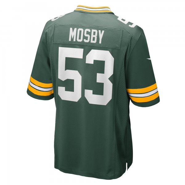 Men's Green Bay Packers Arron Mosby Nike  Green Team Game Jersey