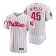 Men's Philadelphia Phillies Zack Wheeler White 2022 World Series Flex Base Jersey