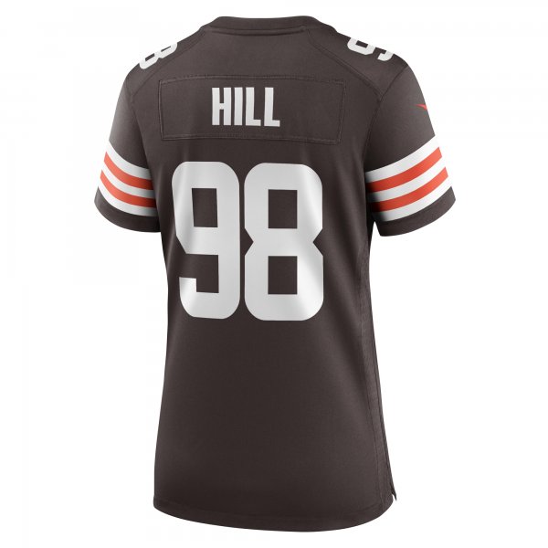 Women's Cleveland Browns Trysten Hill Nike Brown Game Jersey