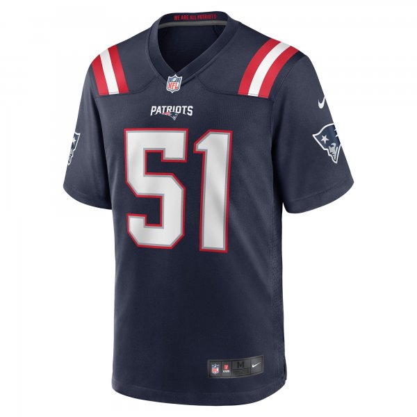 Men's New England Patriots Ronnie Perkins Nike Navy Game Jersey