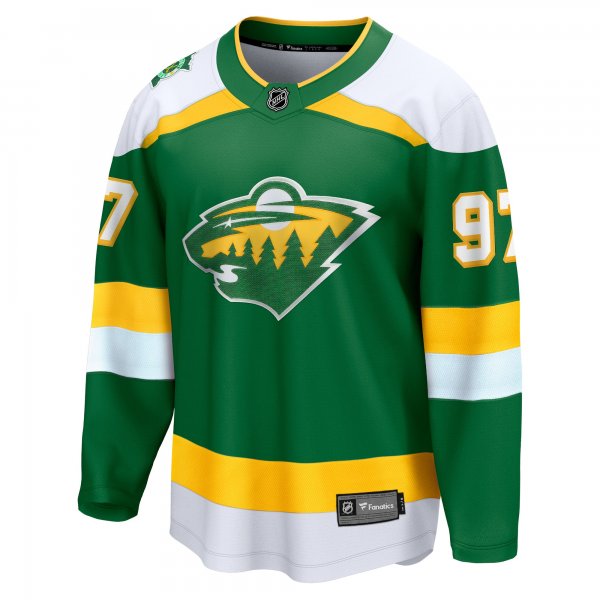 Men's Minnesota Wild Kirill Kaprizov Fanatics Green Alternate Premier Breakaway Player Jersey