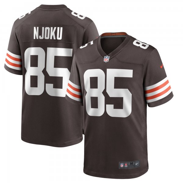 Men's Cleveland Browns David Njoku Nike Brown Player Game Jersey