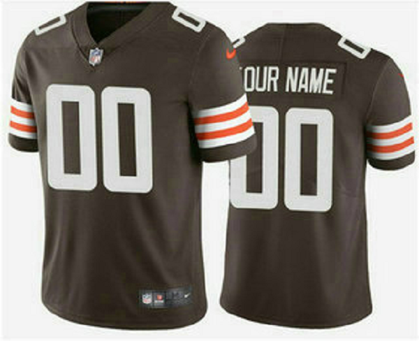 Men's Cleveland Browns Customized 2020 New Brown Team Color Vapor Untouchable NFL Stitched Limited Jersey