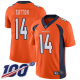 Denver Broncos #14 Courtland Sutton Orange Team Color Youth Stitched NFL 100th Season Vapor Limited Jersey