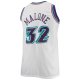 Men's Utah Jazz Karl Malone Mitchell & Ness White 1996/97 Big & Tall Hardwood Classics Swingman Jersey