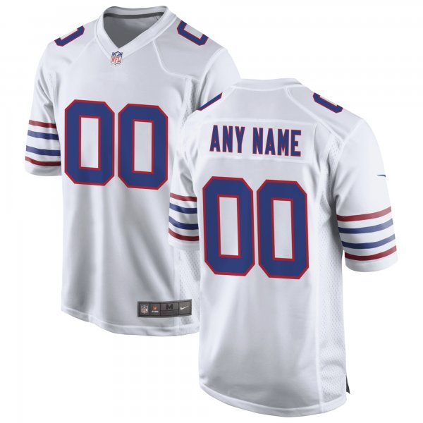 Men's Buffalo Bills Nike White Alternate Custom Game Jersey