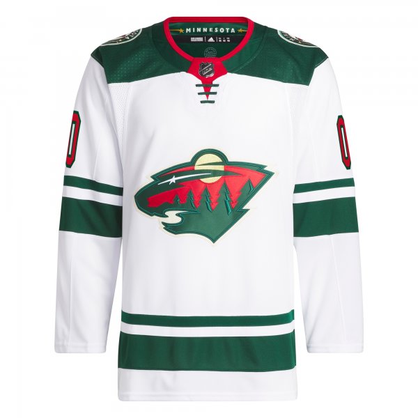 Men's Minnesota Wild  adidas White Away  Primegreen Custom Jersey