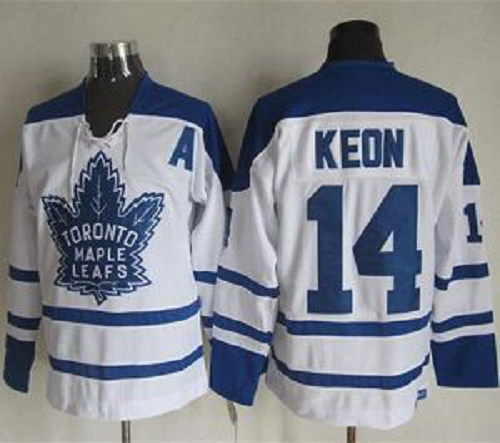 Toronto Maple Leafs #14 Dave Keon White CCM Throwback Winter Classic Stitched NHL Jersey