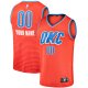 Men's Oklahoma City Thunder  Fanatics Orange  Fast Break Custom Replica Jersey - Statement Edition