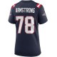 Women's New England Patriots Bruce Armstrong Nike Navy Game Retired Player Jersey