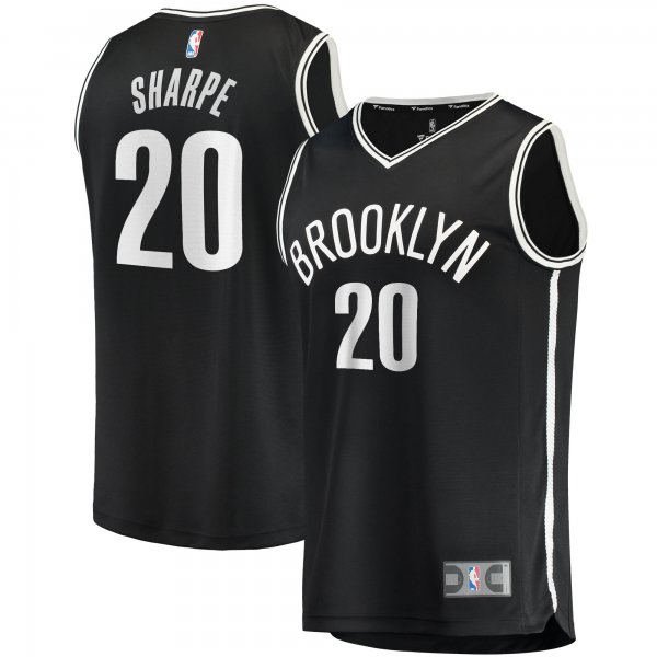 Men's Brooklyn Nets Day'Ron Sharpe Fanatics Black Fast Break Replica Jersey - Icon Edition