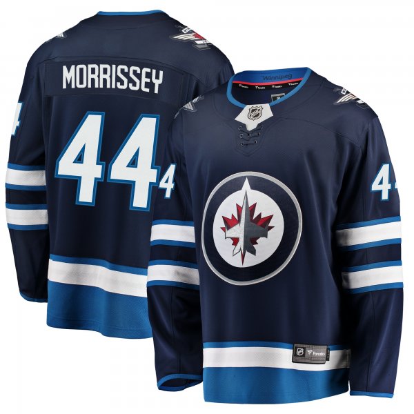 Men's Winnipeg Jets Josh Morrissey Fanatics Navy Breakaway Replica Jersey