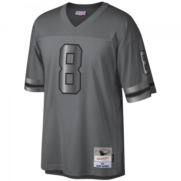 Men's New Orleans Saints Archie Manning Mitchell & Ness Charcoal 1979 Retired Player Metal Legacy Jersey