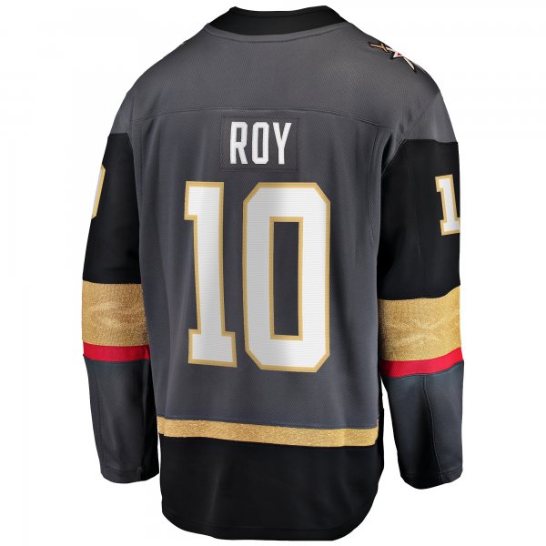 Men's Vegas Golden Knights Nicolas Roy Fanatics Gray Home Breakaway Player Jersey