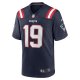 Men's New England Patriots Matt Corral Nike  Navy Team Game Jersey