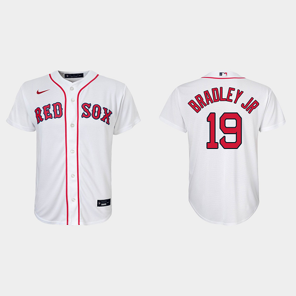 Youth Boston Red Sox #19 Jackie Bradley Jr. White Home MLB Jersey