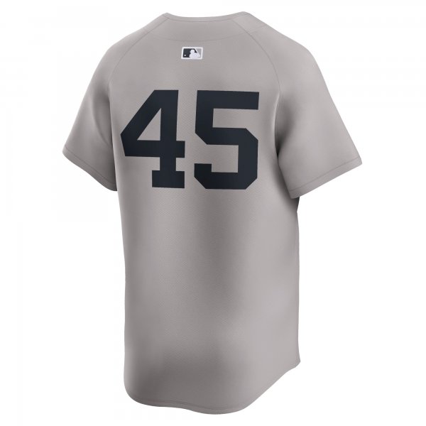 Men's New York Yankees Gerrit Cole Nike Gray Away Limited Player Jersey