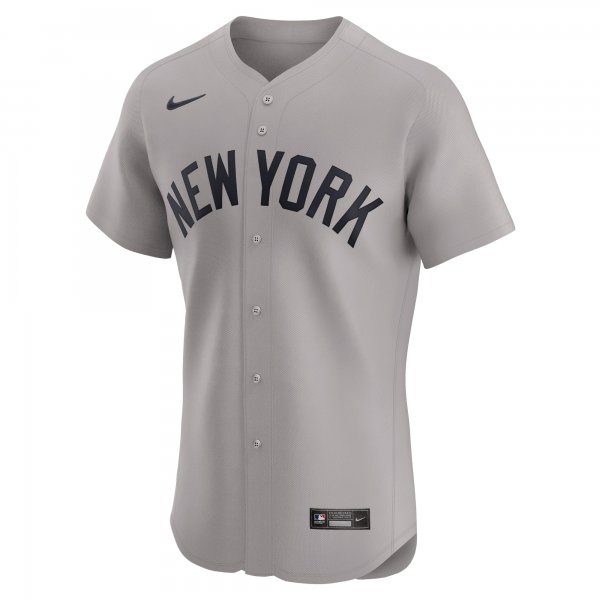 Men's New York Yankees Nike Gray Road Elite Jersey