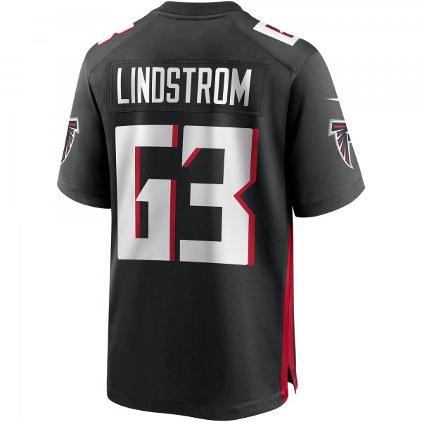 Men's Atlanta Falcons Chris Lindstrom Nike Black Game Jersey